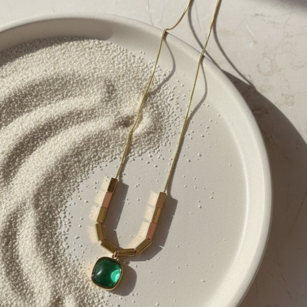 Emerald Cut Necklace