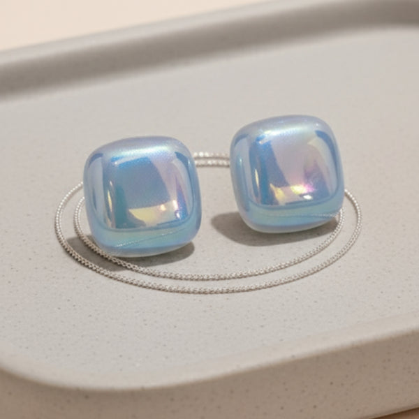 Lumina Cube Stud Earrings