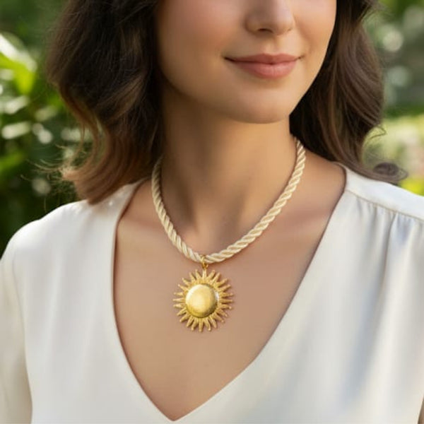 Sun Pendant Necklace