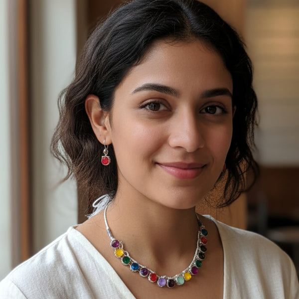 Colorful Beaded Choker