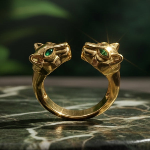 Panther Cuff Ring