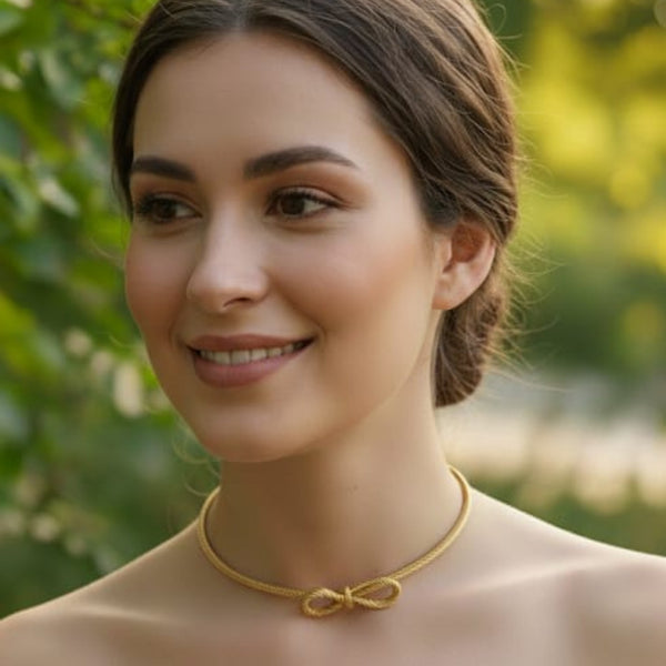 Gold Knot Choker
