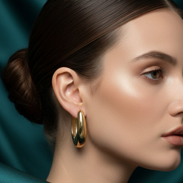 Teardrop Hoop Earrings